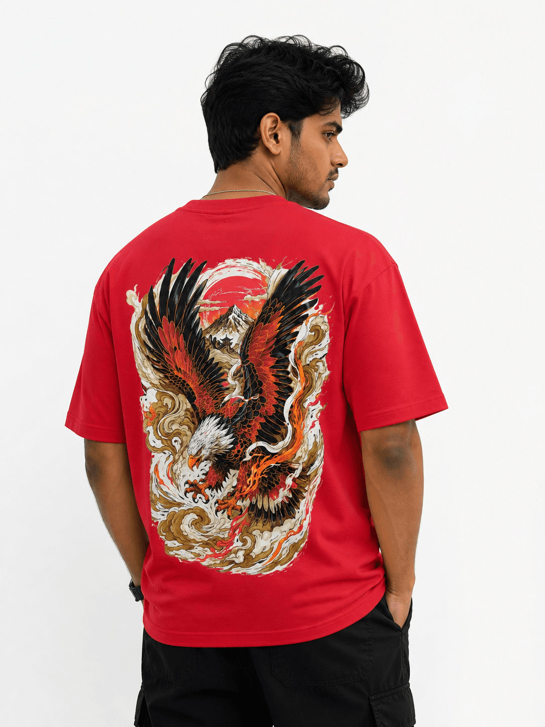 Rebel Stich Eagle Ascension Oversized Tee